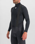 SPORTFUL Cyklistické tričko s dlhým rukávom - SOTTOZERO - čierna