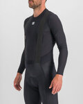 SPORTFUL Cyklistické tričko s dlhým rukávom - BODYFIT PRO - čierna