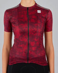 SPORTFUL Cyklistický dres s krátkym rukávom - ESCAPE SUPERGIARA - bordová