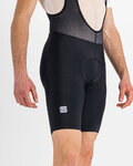 SPORTFUL Cyklistické nohavice krátke s trakmi - FIANDRE PRO LIGHT - čierna