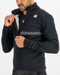 SPORTFUL Cyklistická zateplená bunda - GIARA SOFTSHELL - čierna