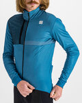 SPORTFUL Cyklistická zateplená bunda - GIARA SOFTSHELL - modrá