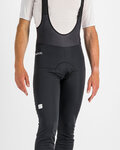 SPORTFUL Cyklistické nohavice dlhé s trakmi - INFINIUM - čierna