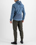 SPORTFUL Cyklistická vetruodolná bunda - METRO SOFTSHELL - modrá