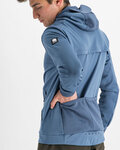 SPORTFUL Cyklistická vetruodolná bunda - METRO SOFTSHELL - modrá