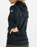 SPORTFUL Cyklistická zateplená bunda - METRO SOFTSHELL - čierna
