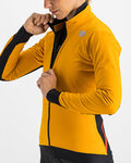 SPORTFUL Cyklistická vetruodolná bunda - FIANDRE MEDIUM - žltá/čierna