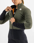SPORTFUL Cyklistická vetruodolná bunda - TOTAL COMFORT - zelená/čierna