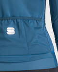 SPORTFUL Cyklistický dres s dlhým rukávom zimný - MONOCROM THERMAL - modrá
