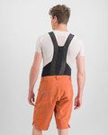 SPORTFUL Cyklistické nohavice krátke bez trakov - CLIFF GIARA - oranžová