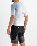 SPORTFUL Cyklistický dres s krátkym rukávom - BOMBER - biela/šedá