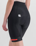 SPORTFUL Cyklistické nohavice krátke bez trakov - NEO - čierna/červená