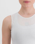 SPORTFUL Cyklistické tričko bez rukávov - PRO BASELAYER - biela