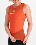 SPORTFUL Cyklistické tričko bez rukávov - PRO BASELAYER - červená