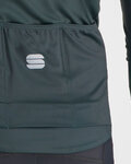SPORTFUL Cyklistický dres s dlhým rukávom zimný - BODYFIT PRO - zelená