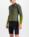 SPORTFUL Cyklistický dres s dlhým rukávom zimný - BODYFIT PRO - zelená