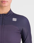 SPORTFUL Cyklistický dres s dlhým rukávom zimný - BODYFIT PRO THERMAL - červená/modrá