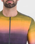 SPORTFUL Cyklistický dres s krátkym rukávom - FLOW SUPERGIARA - fialová/žltá