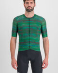SPORTFUL Cyklistický dres s krátkym rukávom - GLITCH BOMBER - zelená