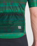 SPORTFUL Cyklistický dres s krátkym rukávom - GLITCH BOMBER - zelená