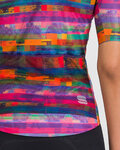 SPORTFUL Cyklistický dres s krátkym rukávom - GLITCH BOMBER - viacfarebná