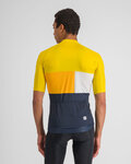 SPORTFUL Cyklistický dres s krátkym rukávom - SNAP - žltá/modrá