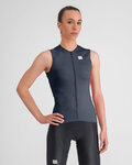 SPORTFUL Cyklistický dres bez rukávov - MATCH - modrá