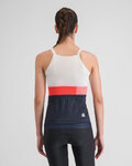 SPORTFUL Cyklistický dres bez rukávov - SNAP - biela/modrá/červená