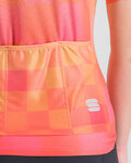 SPORTFUL Cyklistický dres s krátkym rukávom - ROCKET - oranžová/béžová