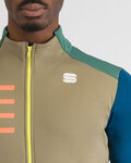 SPORTFUL Cyklistická zateplená bunda - TEMPO - zelená/modrá/šedá/čierna