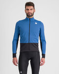 SPORTFUL Cyklistická vetruodolná bunda - NEO SOFTSHELL - modrá/čierna