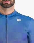 SPORTFUL Cyklistický dres s dlhým rukávom zimný - ROCKET THERMAL - modrá/fialová