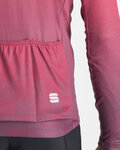 SPORTFUL Cyklistický dres s dlhým rukávom zimný - ROCKET THERMAL - červená/fialová