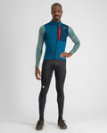 SPORTFUL Cyklistický dres s dlhým rukávom zimný - SUPERGIARA THERMAL - modrá/zelená