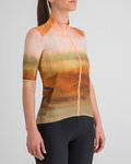 SPORTFUL Cyklistický dres s krátkym rukávom - FLOW SUPERGIARA - hnedá/béžová
