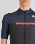 SPORTFUL Cyklistický dres s krátkym rukávom - PISTA - modrá/čierna