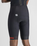 SPORTFUL Cyklistické nohavice krátke s trakmi - FIANDRE - čierna