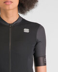 SPORTFUL Cyklistický dres s krátkym rukávom - SRK - čierna