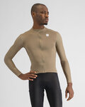 SPORTFUL Cyklistický dres s dlhým rukávom zimný - SRK THERMAL - hnedá