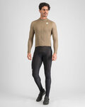 SPORTFUL Cyklistický dres s dlhým rukávom zimný - SRK THERMAL - hnedá