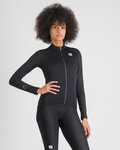 SPORTFUL Cyklistický dres s dlhým rukávom zimný - SRK THERMAL W - čierna