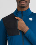 SPORTFUL Cyklistická zateplená bunda - GIARA SOFTSHELL - modrá