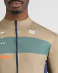 SPORTFUL Cyklistický dres s dlhým rukávom zimný - BREAKOUT SUPERGIARA THERMAL - zelená/modrá/oranžová