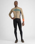 SPORTFUL Cyklistický dres s dlhým rukávom zimný - BREAKOUT SUPERGIARA THERMAL - zelená/modrá/oranžová