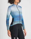 SPORTFUL Cyklistický dres s dlhým rukávom zimný - FLOW SUPERGIARA THERMAL W - modrá
