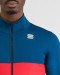 SPORTFUL Cyklistická zateplená bunda - NEO SOFTSHELL - modrá
