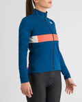 SPORTFUL Cyklistická zateplená bunda - NEO SOFTSHELL W - modrá