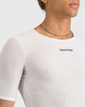 SPORTFUL Cyklistické tričko s krátkym rukávom - PRO BASELAYER - biela
