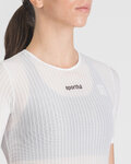 SPORTFUL Cyklistické tričko s krátkym rukávom - PRO BASELAYER W - biela