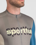 SPORTFUL Cyklistický dres s krátkym rukávom - SUPERGIARA LOGO - modrá/šedá